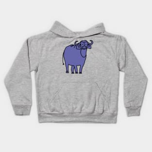 Very Peri Periwinkle Blue Ox Color of the Year 2022 Kids Hoodie